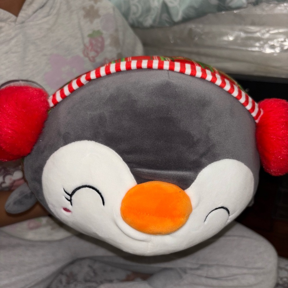 Squishmallows Gray and White Penguin Stuffed Animal